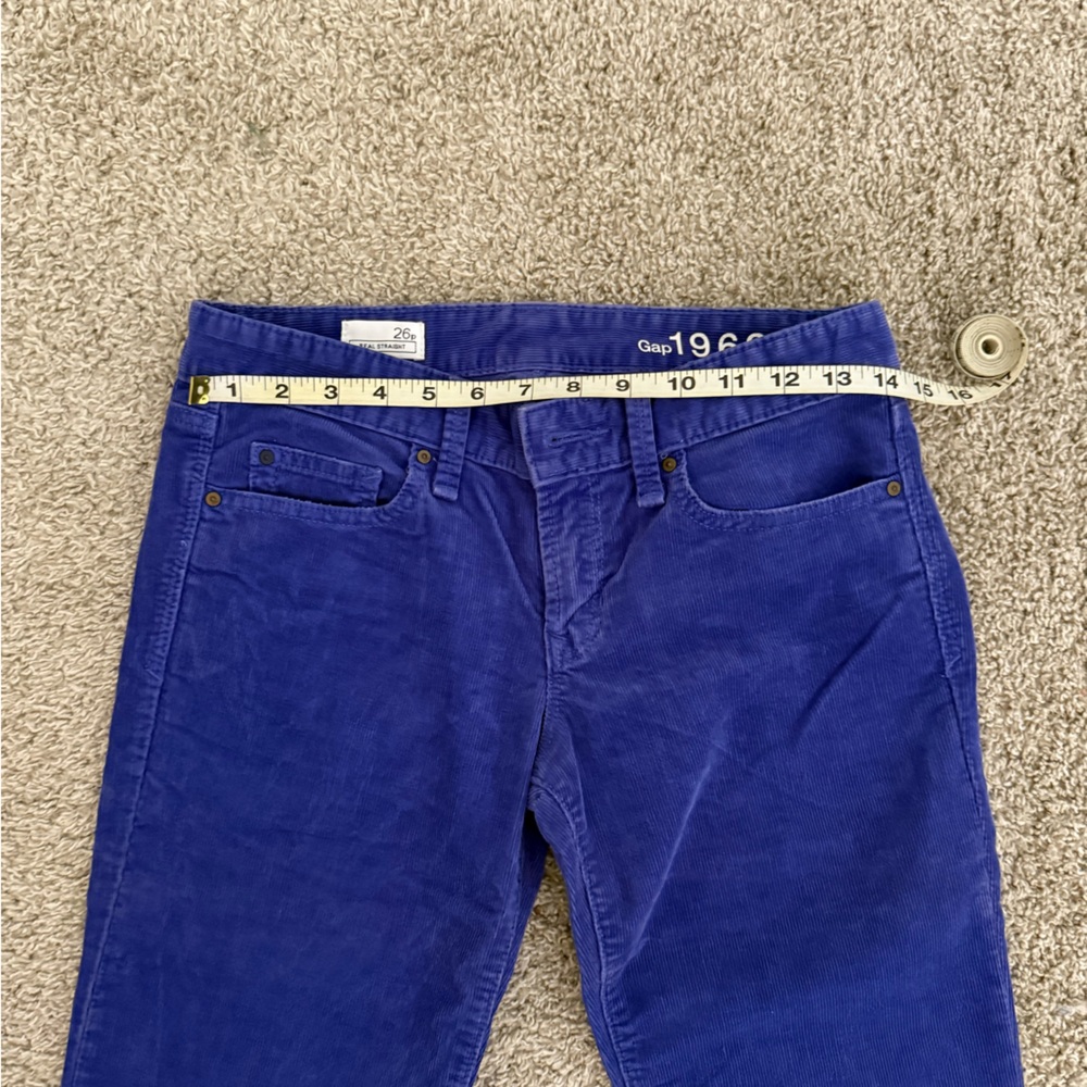 NWOT- Iconic GAP 1969 Collection Royal Blue Corduroy Pants - Picture 5 of 6